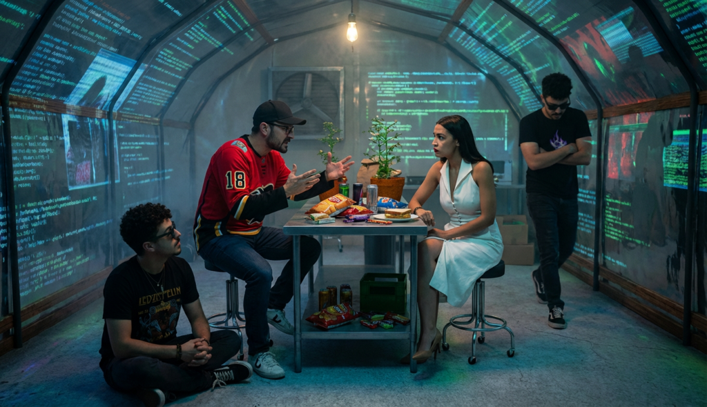 Scene 3 — Discord Drama & Digital Socialism