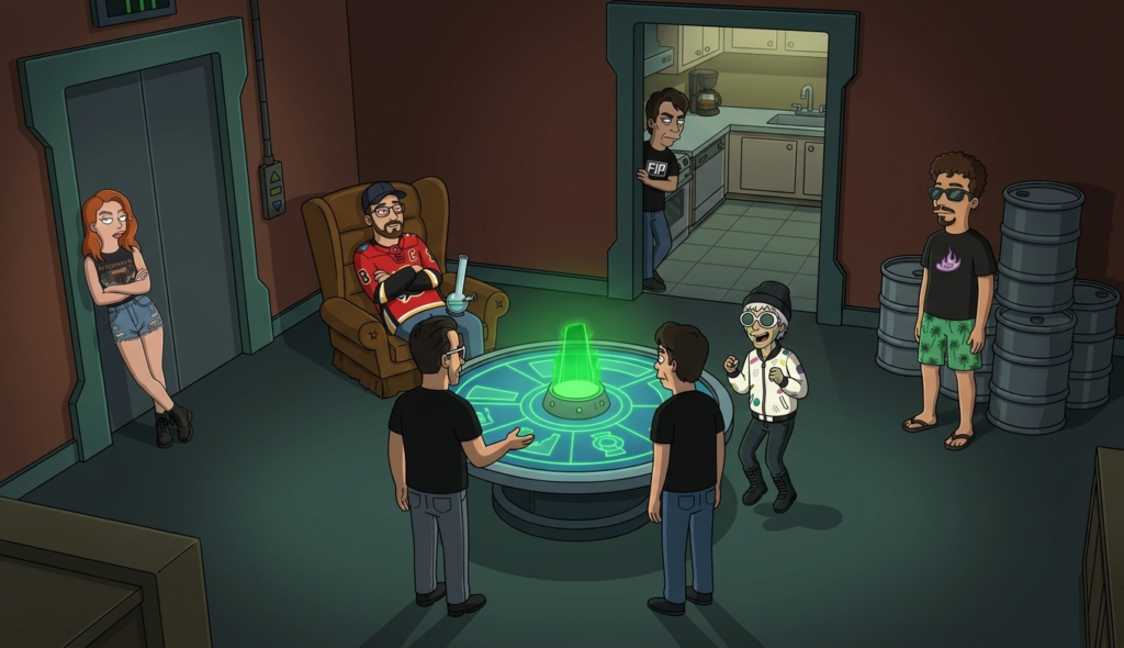 Scene 1 — Pizza Party at the End of the Universe