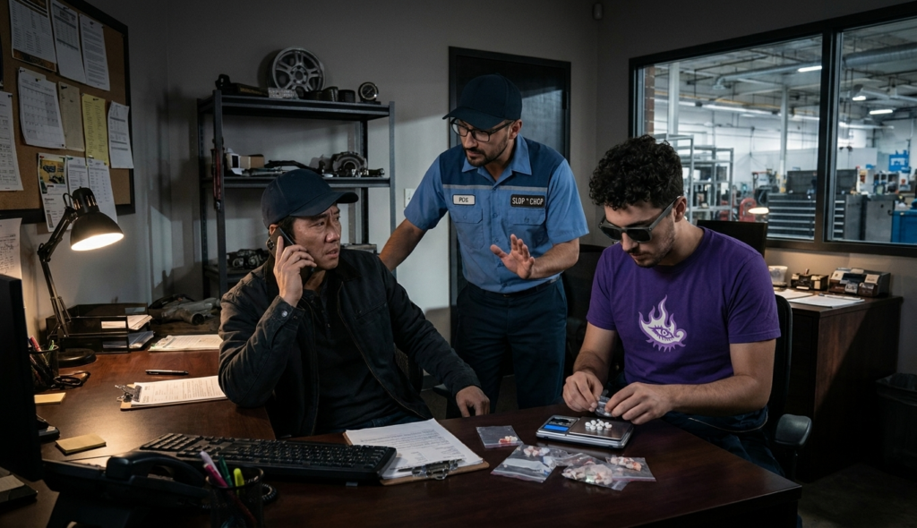 Scene 5 — Pittstone's Tuesday