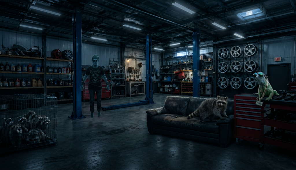 Scene 2 — Raccoon Rescue