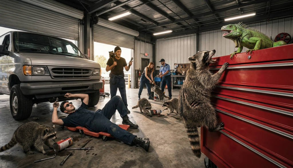 Scene 4 — Two Tooth Tommy's Raccoon Express