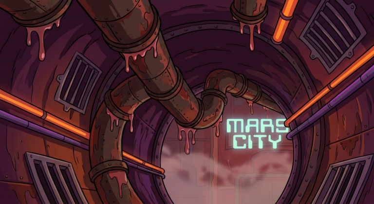 Mars Drainage Tunnels