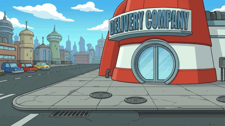 Planet Express — Street Exterior