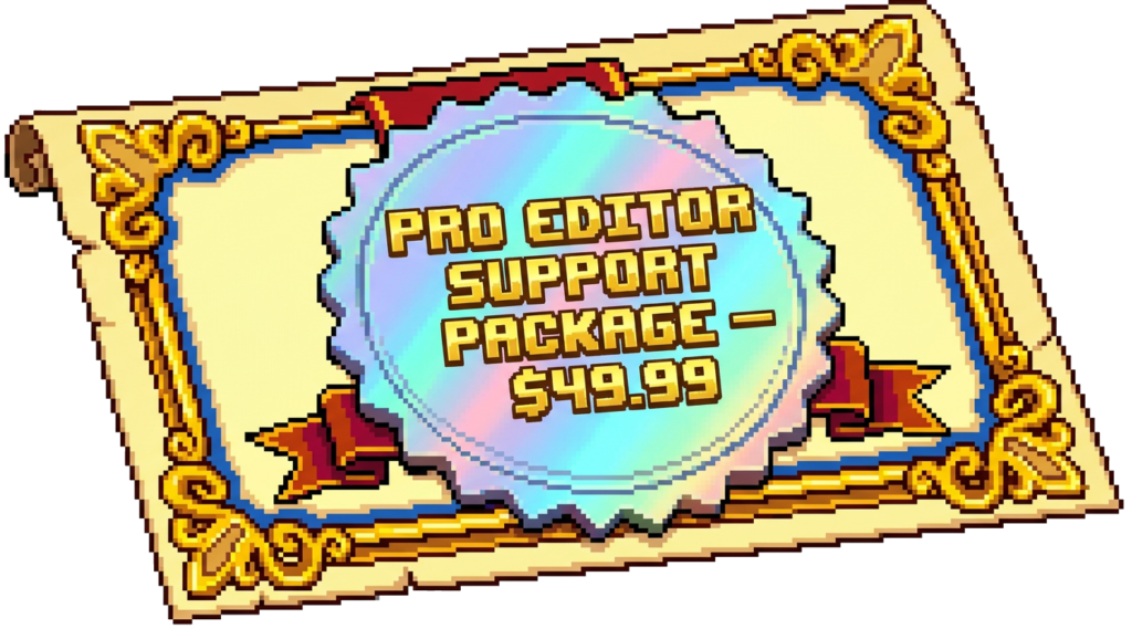 Pro Editor Support Certificate