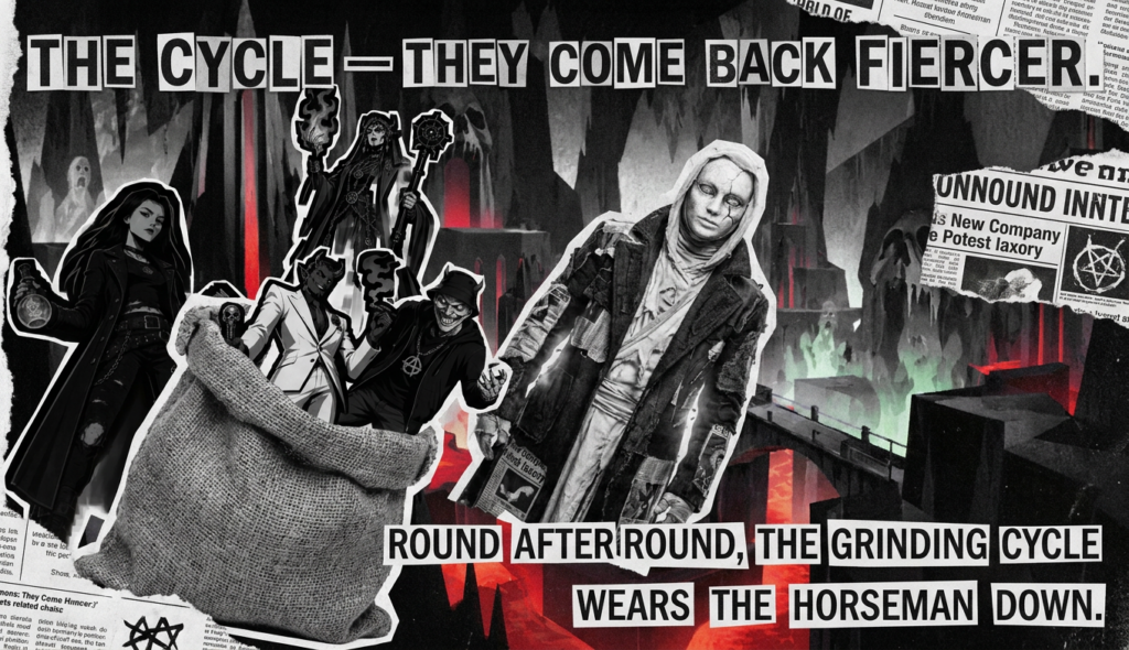 Scene 5 — The Sack of the Double-Dead
