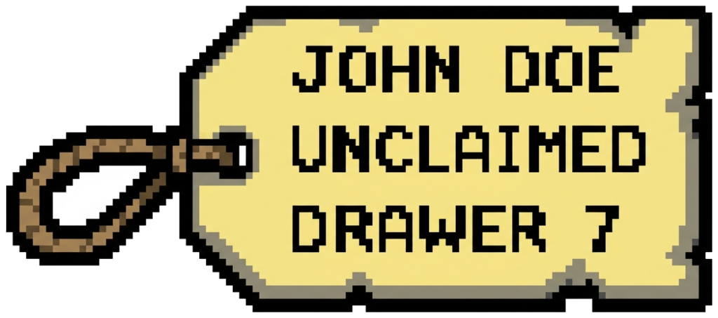 Unclaimed Corpse Toe Tag