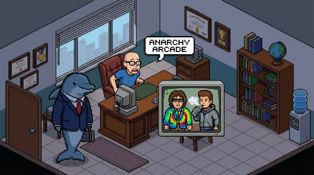 Scene 4 — Booong! The Anarchy Arcade Gambit