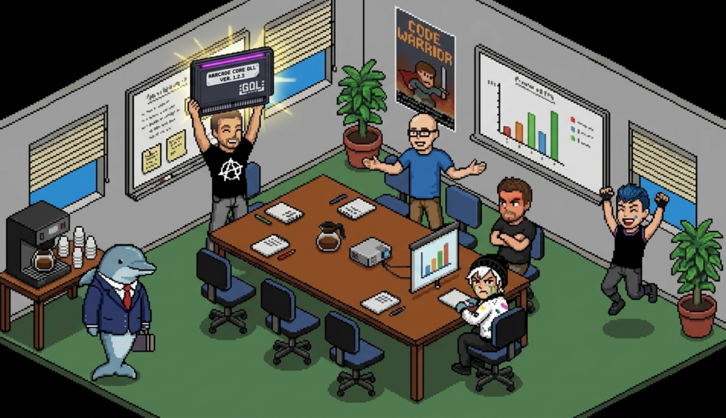 Scene 7 — Booong! The Anarchy Arcade Gambit