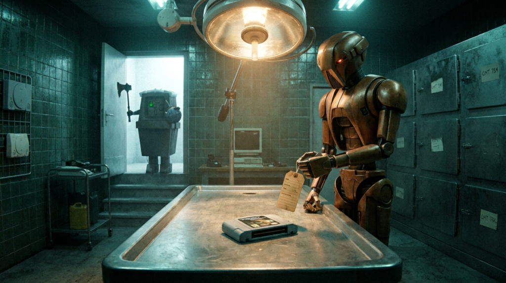 Scene 1 — Perfect Dark: The Body Wears a Headset