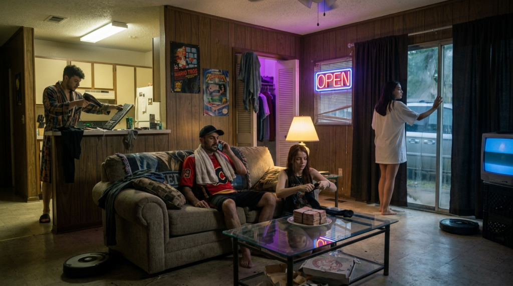 Scene 7 — The Crew Floods the Workshop