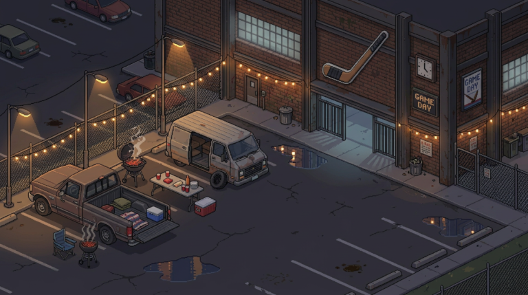 High Sticking Arena - Parking Lot
