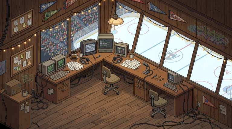 High Sticking Arena - Press Box