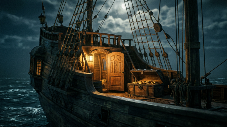 Galleon Stern and Captain's Cabin