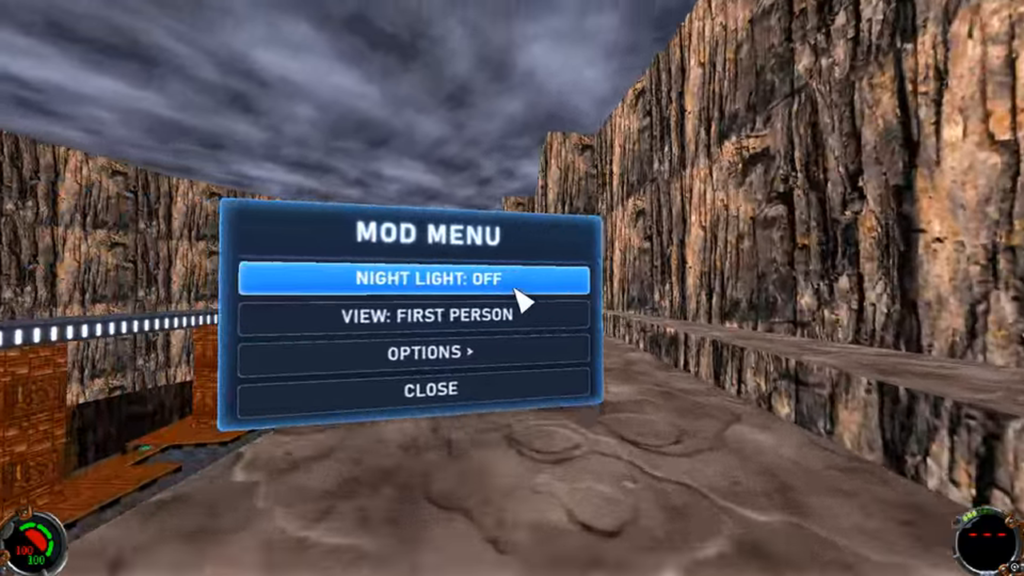 On the Big Screen: the Floating Mod Menu