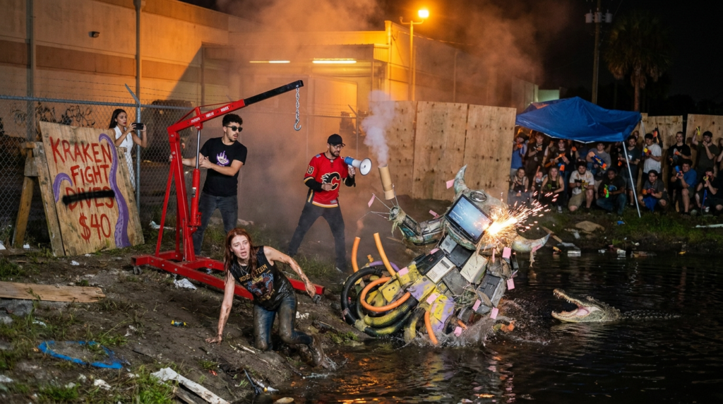 Scene 7 — The Crew Fights the Kraken
