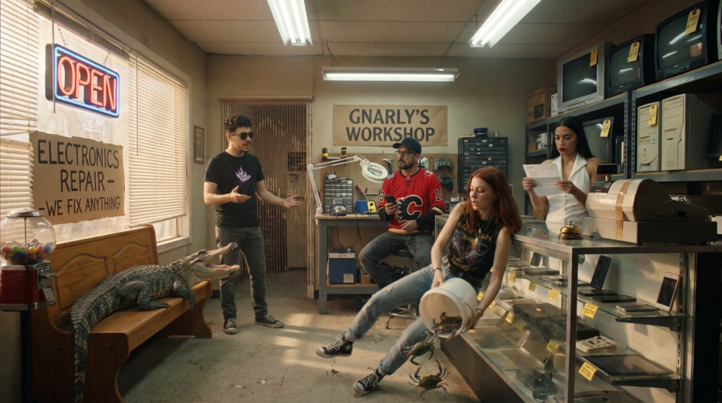 Scene 1 — The Crew Opens an Escape Room