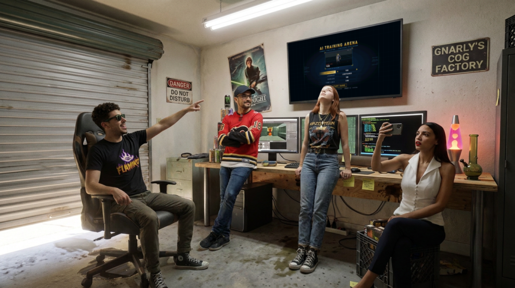 Scene 2 — The Crew Opens an Escape Room