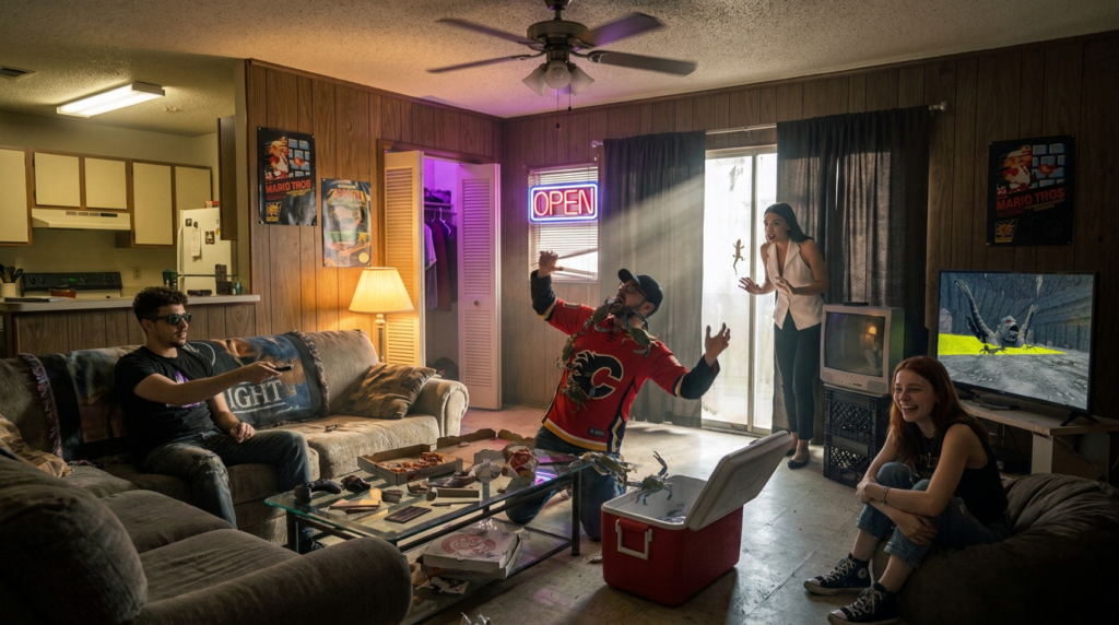 Scene 4 — The Crew Opens an Escape Room