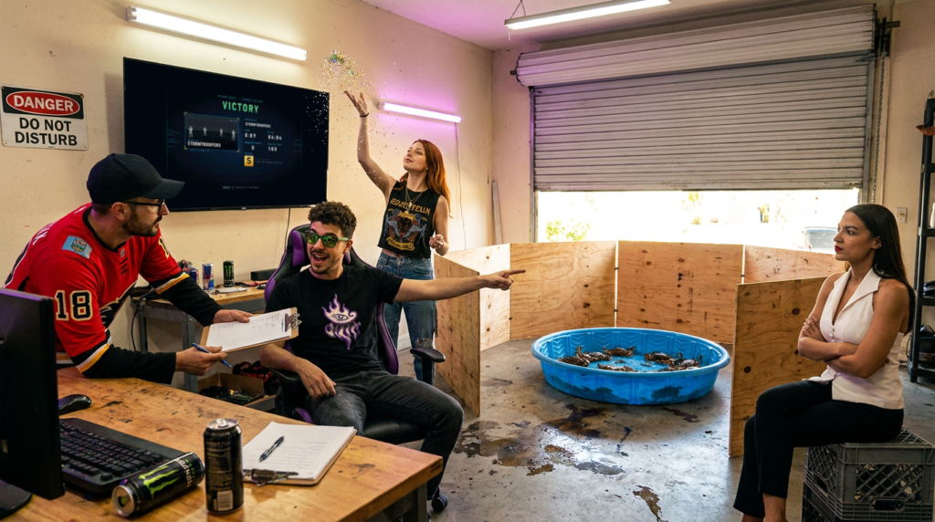 Scene 6 — The Crew Opens an Escape Room