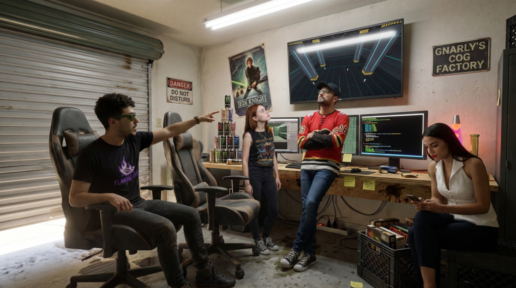 Scene 2 — The Crew Opens the Floor Is Lava
