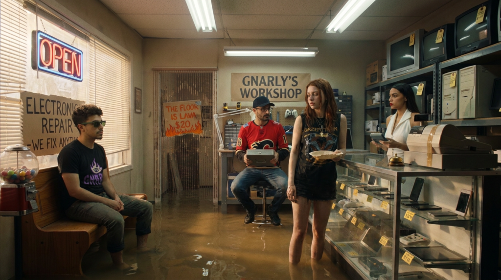 Scene 8 — The Crew Opens the Floor Is Lava