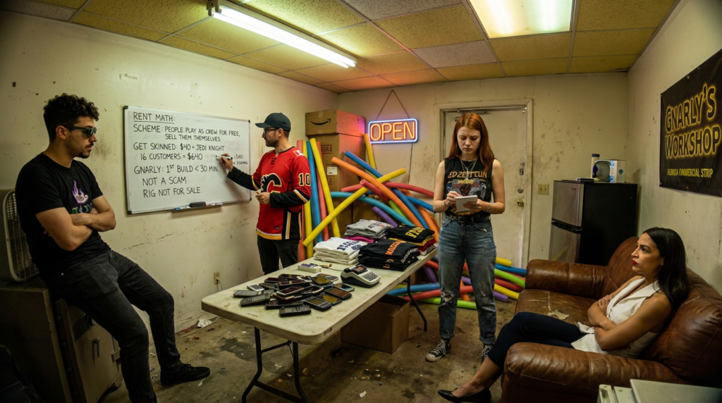 Scene 2 — The Crew Gets Skinned