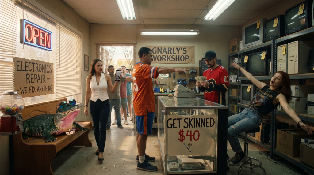 Scene 4 — The Crew Gets Skinned