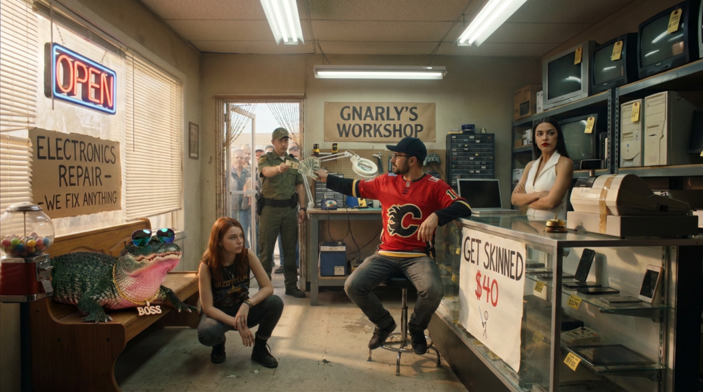 Scene 7 — The Crew Gets Skinned