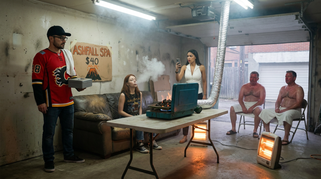 Scene 4 — The Crew Opens a Volcano Spa