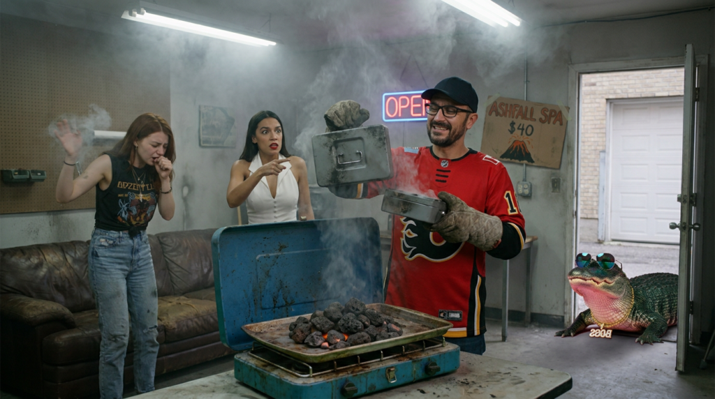 Scene 7 — The Crew Opens a Volcano Spa