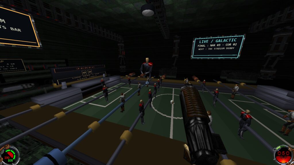 Foosball Stadium player view